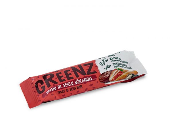 GREENZ vaisių ir sėklų užkandis