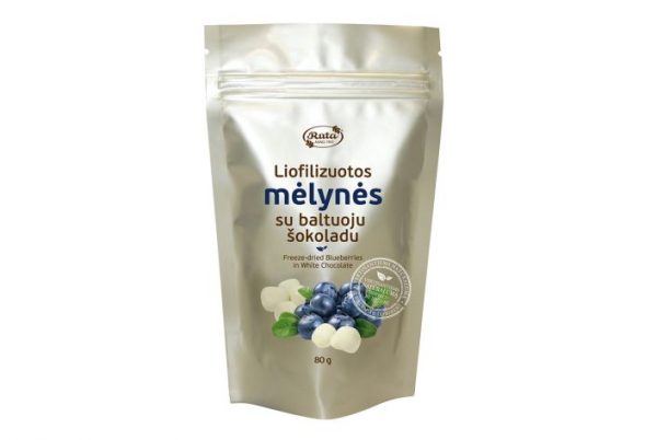 Dražė Mėlynės su baltuoju šokoladu
