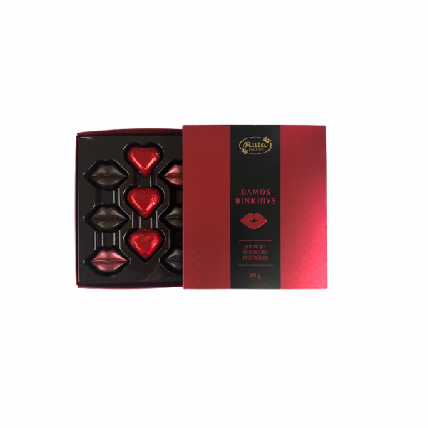 Juodojo šokolado (50%) figūrėlės DAMOS RINKINYS 45 g