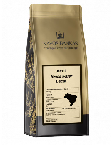 Brazil Swiss water DECAF, 250g malta kava