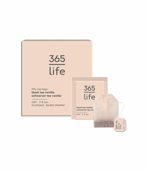 Arbata 365 Life, juoda vanilė