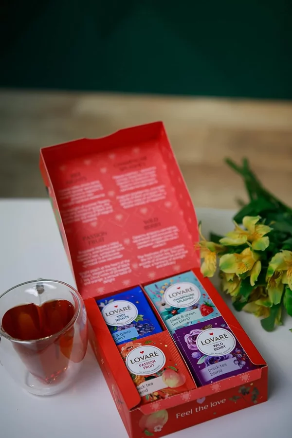 LOVARE "Assorted Tea Collection" – keturių skonių juodos arbatos rinkinys 32vnt - Image 2