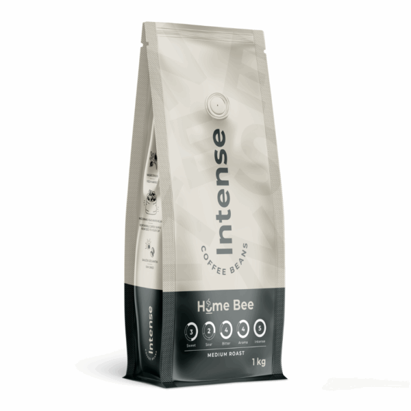 Home Bee Intense kavos pupelės 1 kg – energingoms bitėms ir intensyviam skoniui