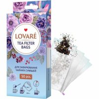 LOVARE vienkartiniai filtriniai arbatos maišeliai, 50 vnt.