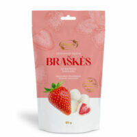 Rūta džiovintos šaltyje braškės su baltuoju šokoladu 80 g