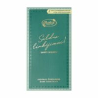 Rūta Juodasis šokoladas su voku "Saldūs linkėjimai", 70g