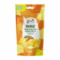 Rūta traškūs mangų skonio karamelės kubeliai „Mangai“, 120 g
