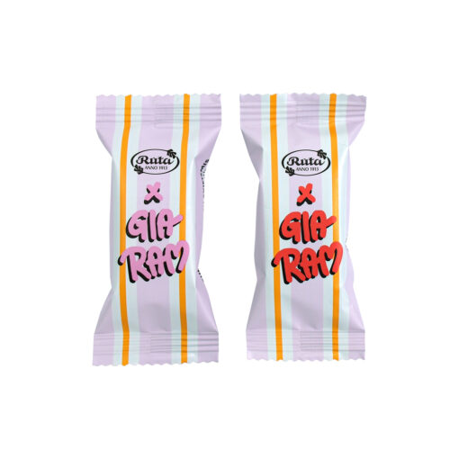 Rūta suflė saldainiai su avietėmis ir juoduoju šokoladu 55 % „Gia Ram“, 115 g - Image 3