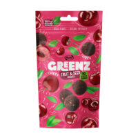 Rūta vaisių ir sėklų užkandis su vyšniomis "Greenz cherry" 80g