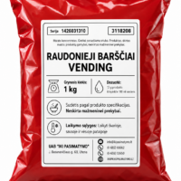 Raudonieji barščiai Vending 1 kg | Tirpus sriubos mišinys aparatams